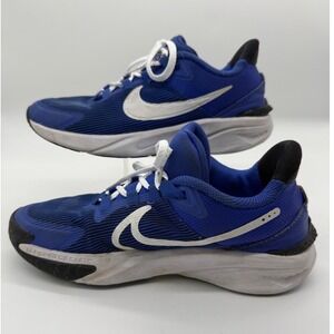 Nike Star Runner 4 Sneakers Kids Size 4Y Blue White Athletic Running Shoes